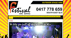 Desktop Screenshot of festivalhire.com.au