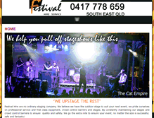 Tablet Screenshot of festivalhire.com.au